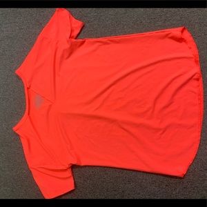 Crazy Train Neon Pink Key Hole Tee